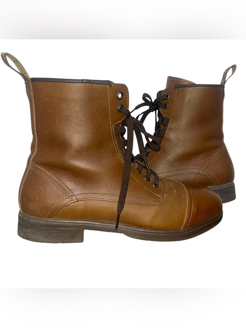 Xena Women's Steel Toe Work Boots EH Rated Leather Safety Combat Boot Size 7.5